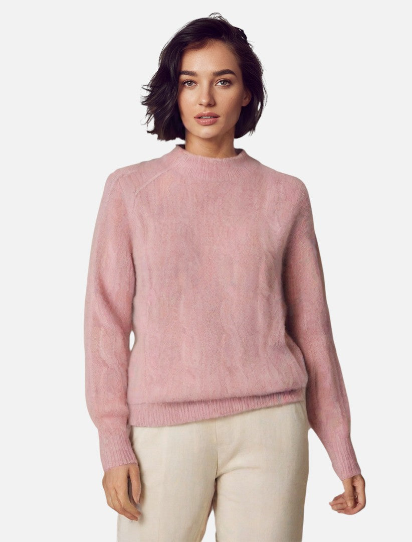 Lene | Elegant Melange Uldtrøje