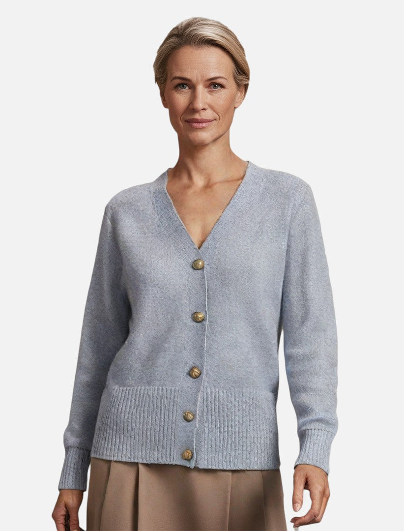 Line | Cardigan med hjerteformede knapper