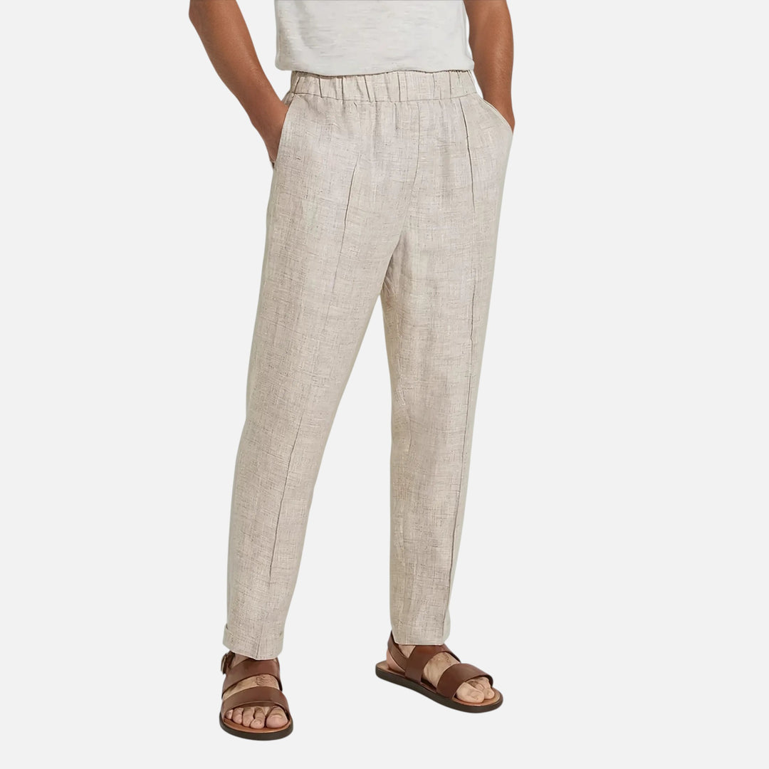 Linnedragt Beige