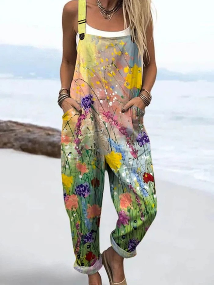 Fresakøbenhavn | Jumpsuit med vintage blomsterprint