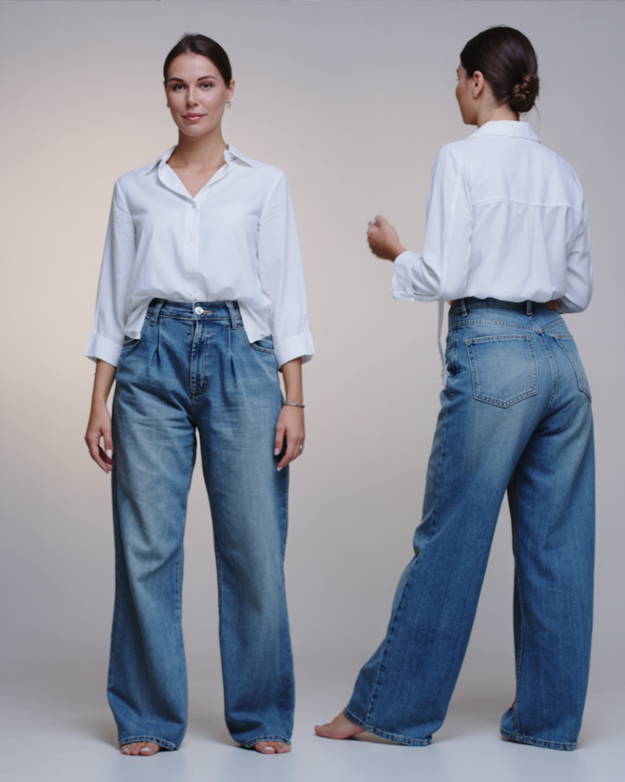 Monika | Wide-Leg Denim Jeans