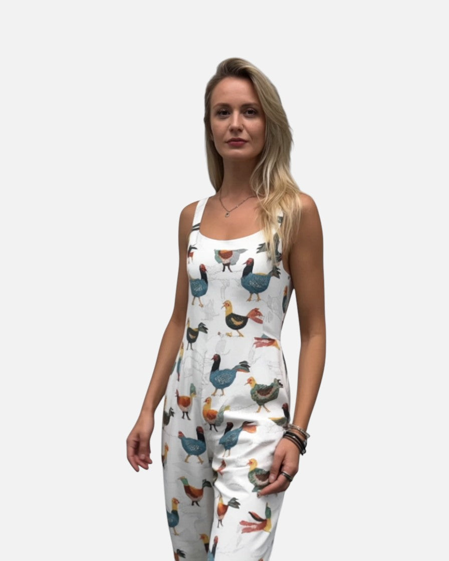 Kajakøbenhavn | Jumpsuit med afslappet, bredt benmønster