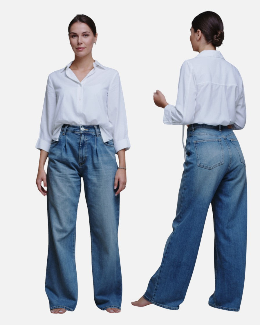 Monika | Wide-Leg Denim Jeans
