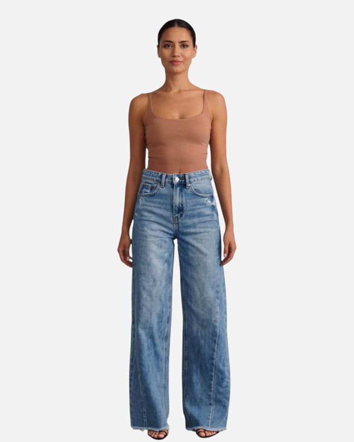 Mimi | Stilfulde denimjeans med brede ben