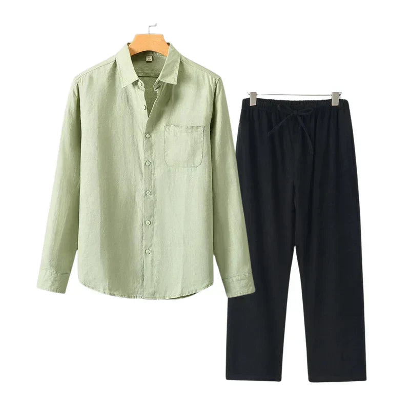 Frederik™ | Linned Combo Langærmet