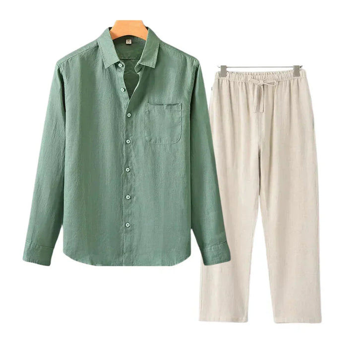 Frederik™ | Linned Combo Langærmet