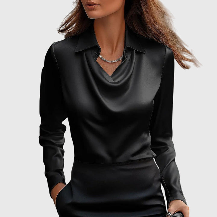 Brooklyn | Elegant Bluse i Glat Satin