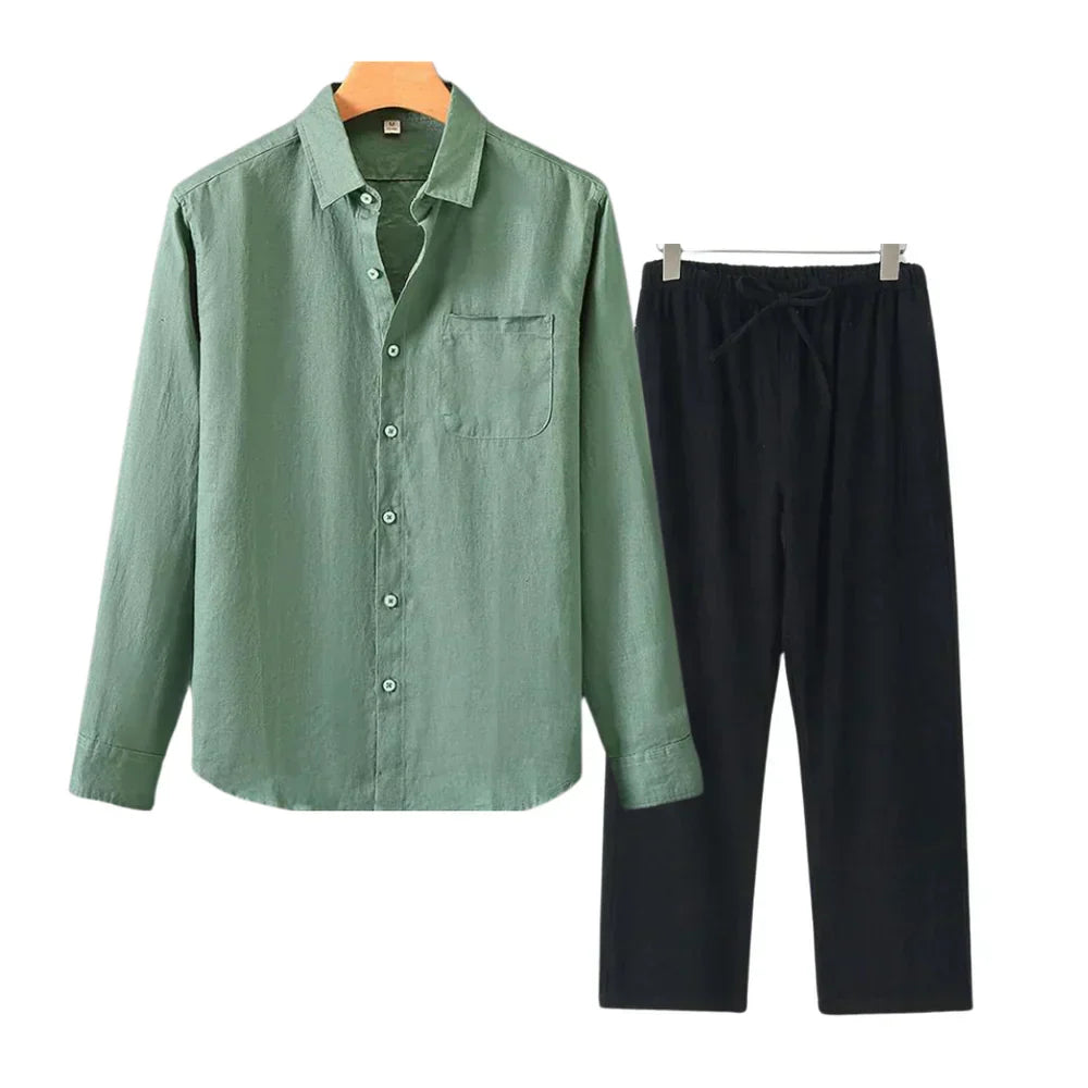 Frederik™ | Linned Combo Langærmet