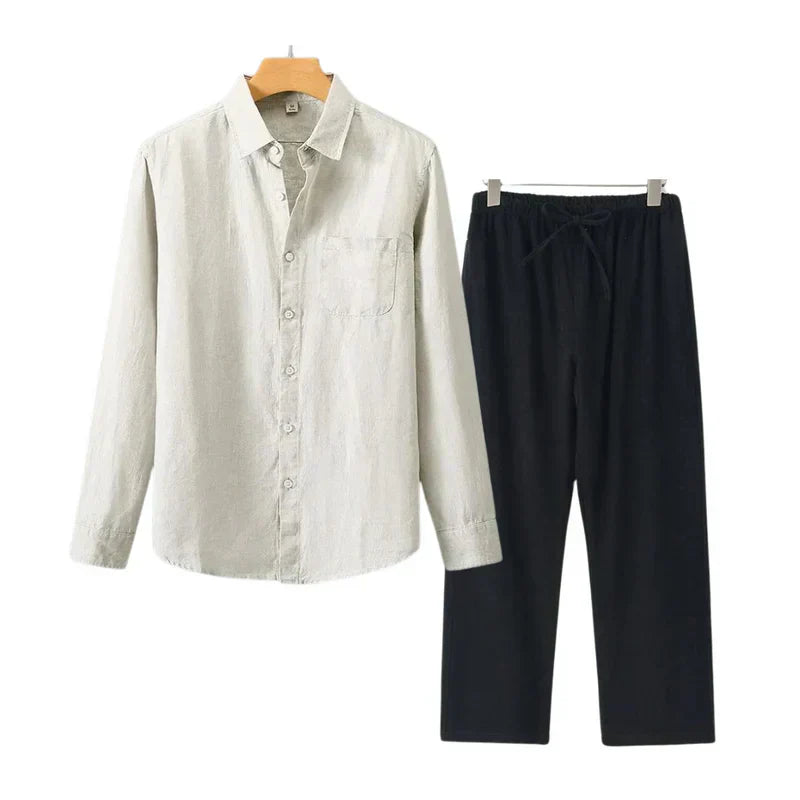 Frederik™ | Linned Combo Langærmet