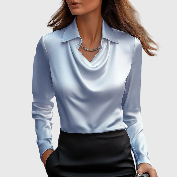Brooklyn | Elegant Bluse i Glat Satin