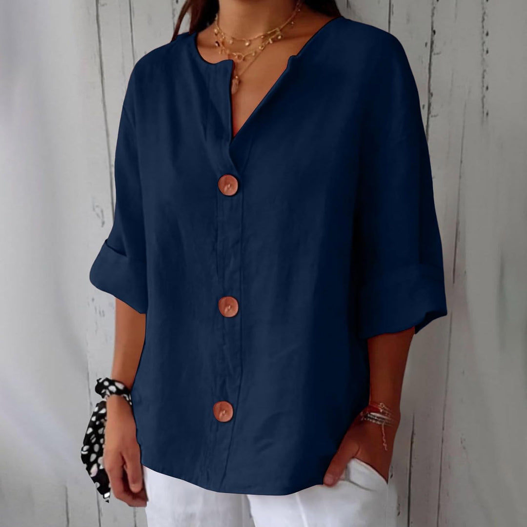Nova™ | Afslappet linnedbluse til tidløs elegance