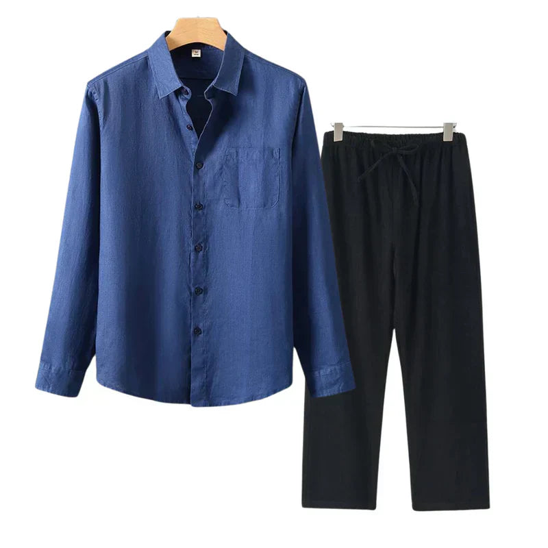 Frederik™ | Linned Combo Langærmet