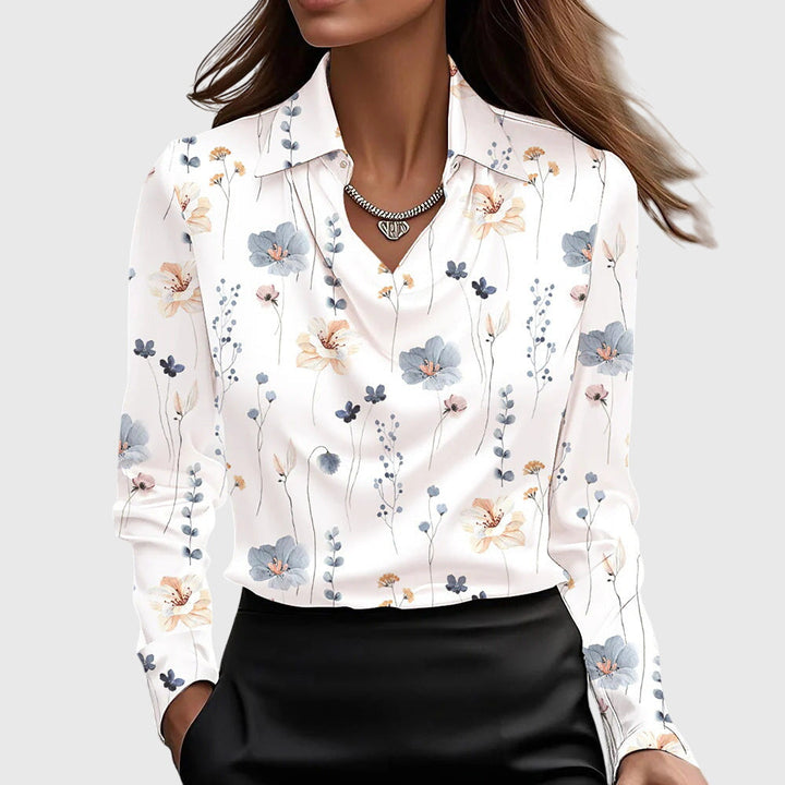 Brooklyn | Elegant Bluse i Glat Satin