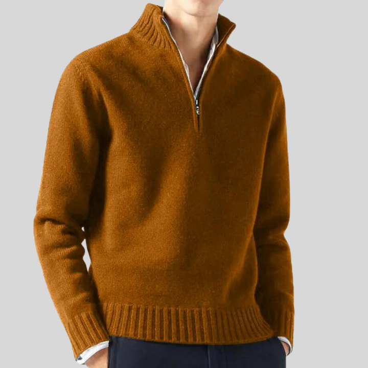 Andreas | Luksuriøs Halv-Zip Sweater