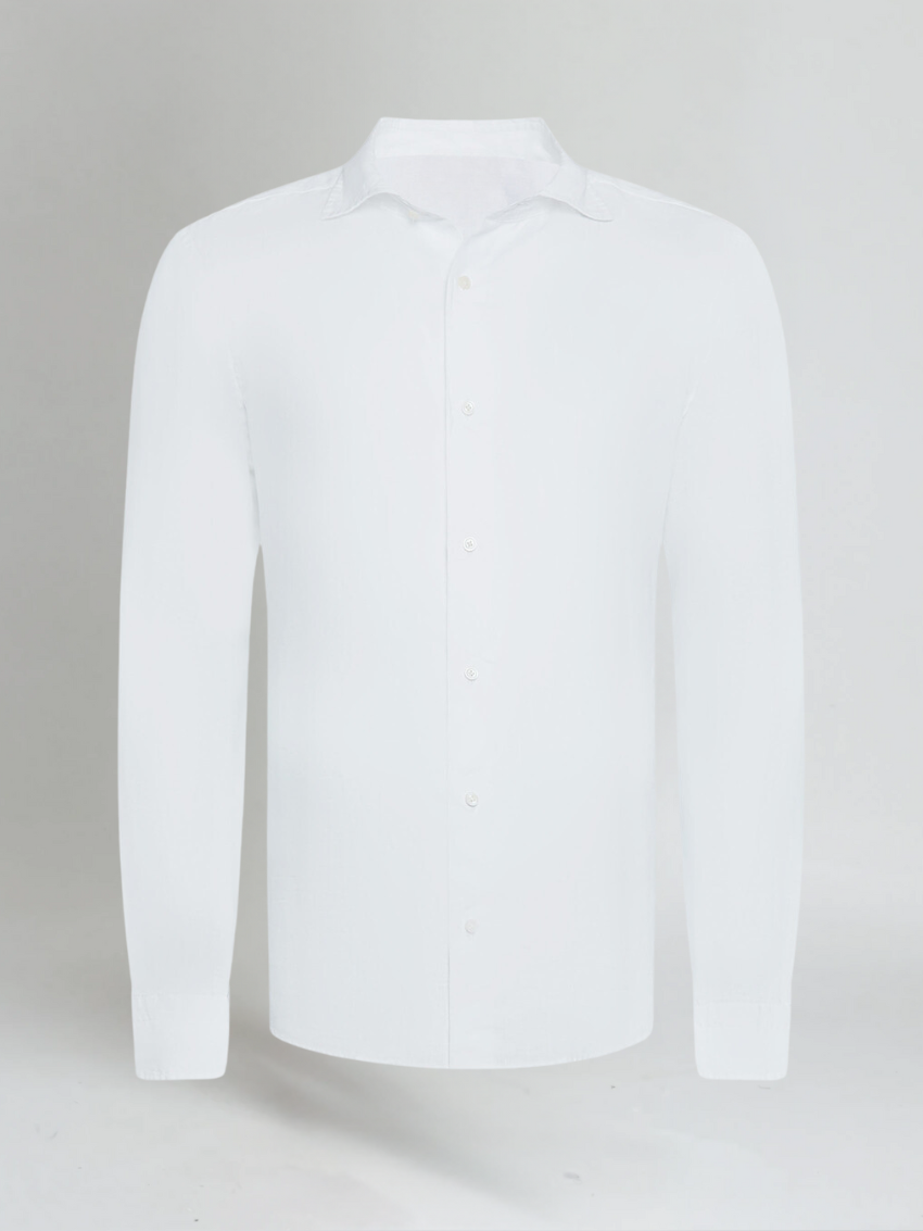 Essential Linned Skjorte - Hvid