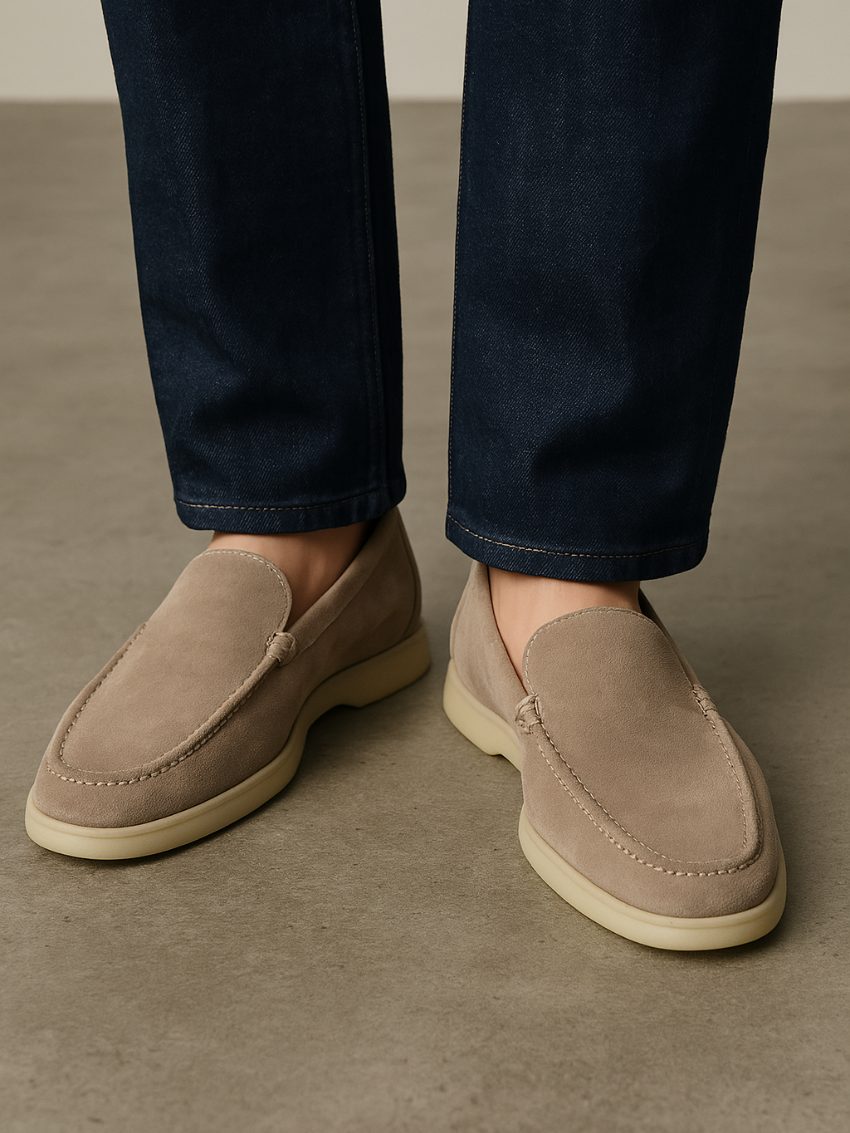 Forfinet Suede Loafers – Beige Sable