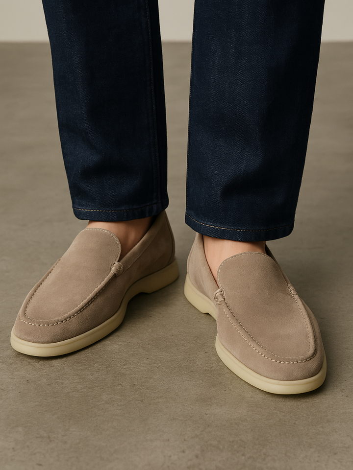 Forfinet Suede Loafers – Beige Sable