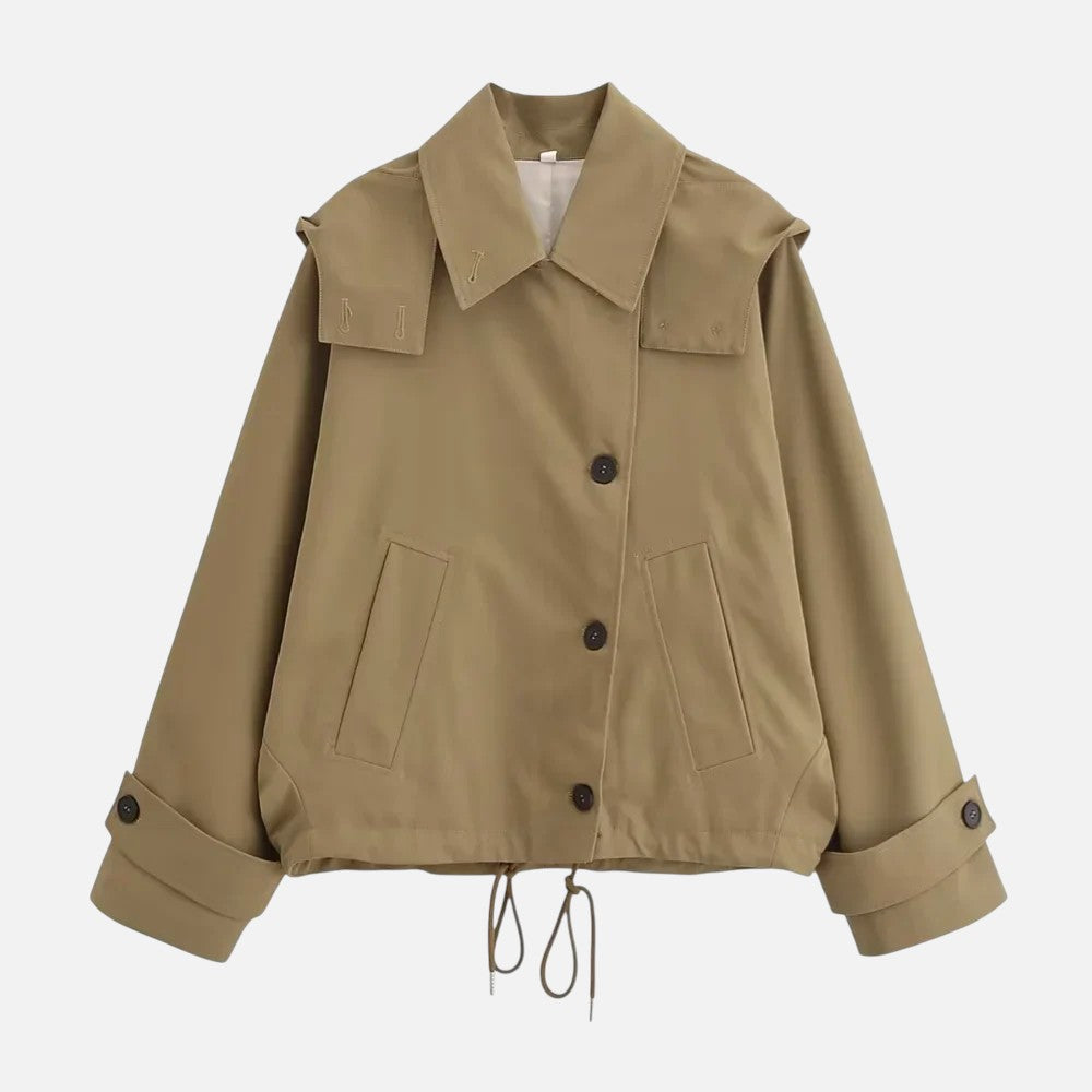 Mala™ | Komfort og Stil i Én Khaki Jakke