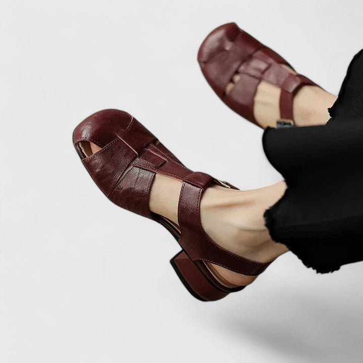 Jette | Elegante Læder Sandaler
