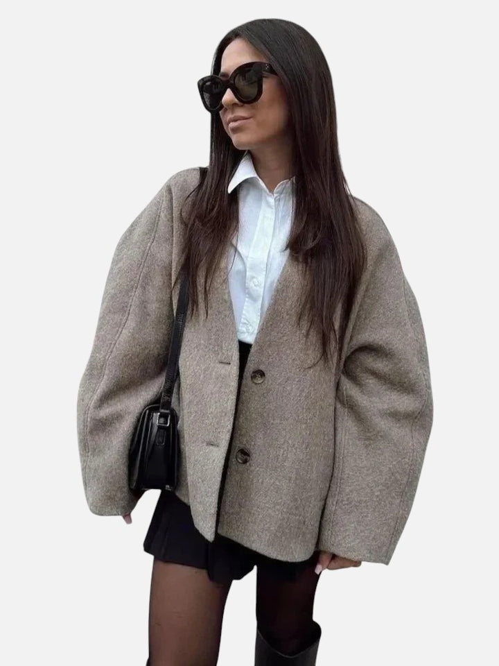 Lena™ | V-Hals Casual Jakke