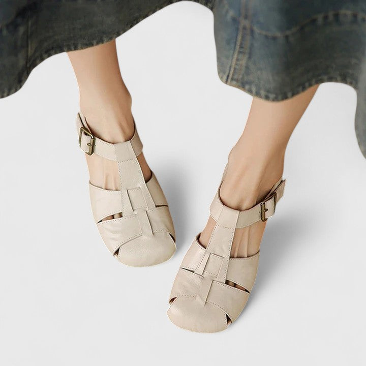 Jette | Elegante Læder Sandaler