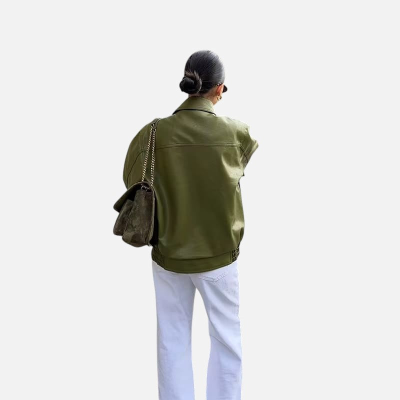 Lisa™ | Oversized Læderjakke