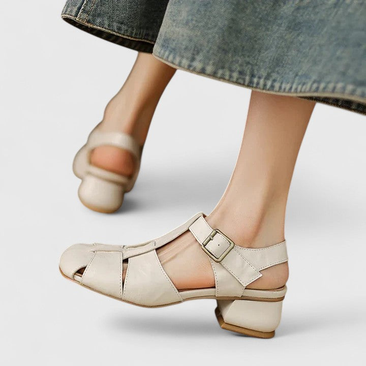 Jette | Elegante Læder Sandaler