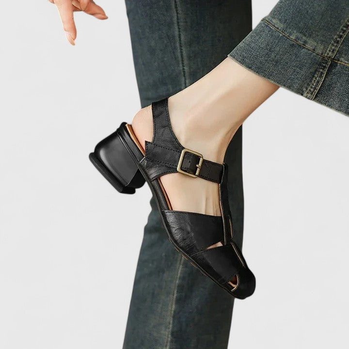 Jette | Elegante Læder Sandaler
