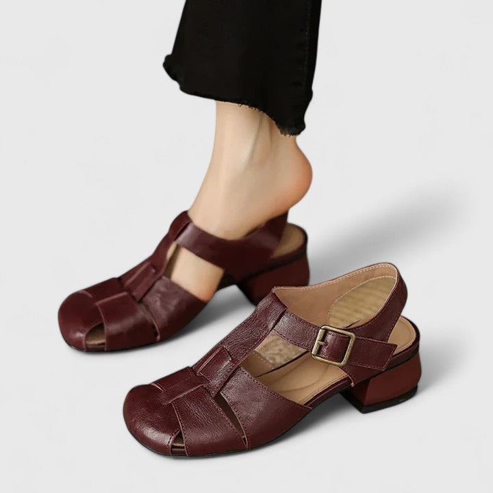 Jette | Elegante Læder Sandaler