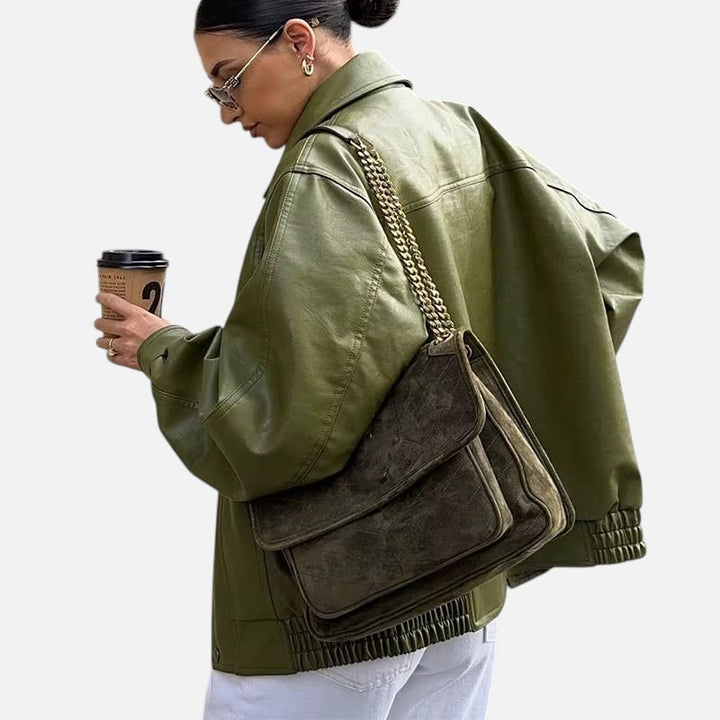 Lisa™ | Oversized Læderjakke