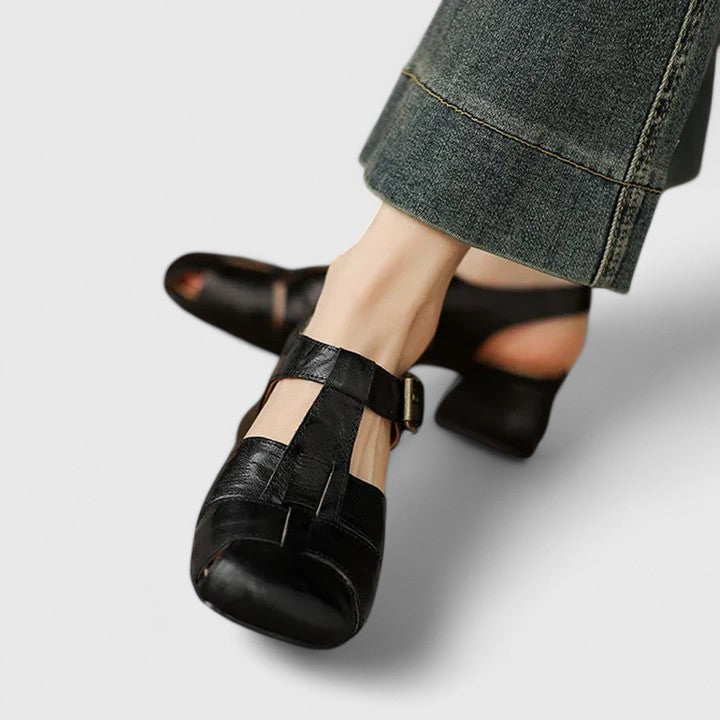 Jette | Elegante Læder Sandaler