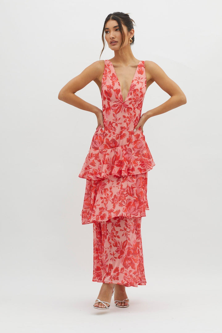 Faye™ | Bloom Shift Midi Kjole