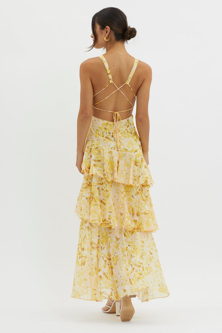 Faye™ | Bloom Shift Midi Kjole