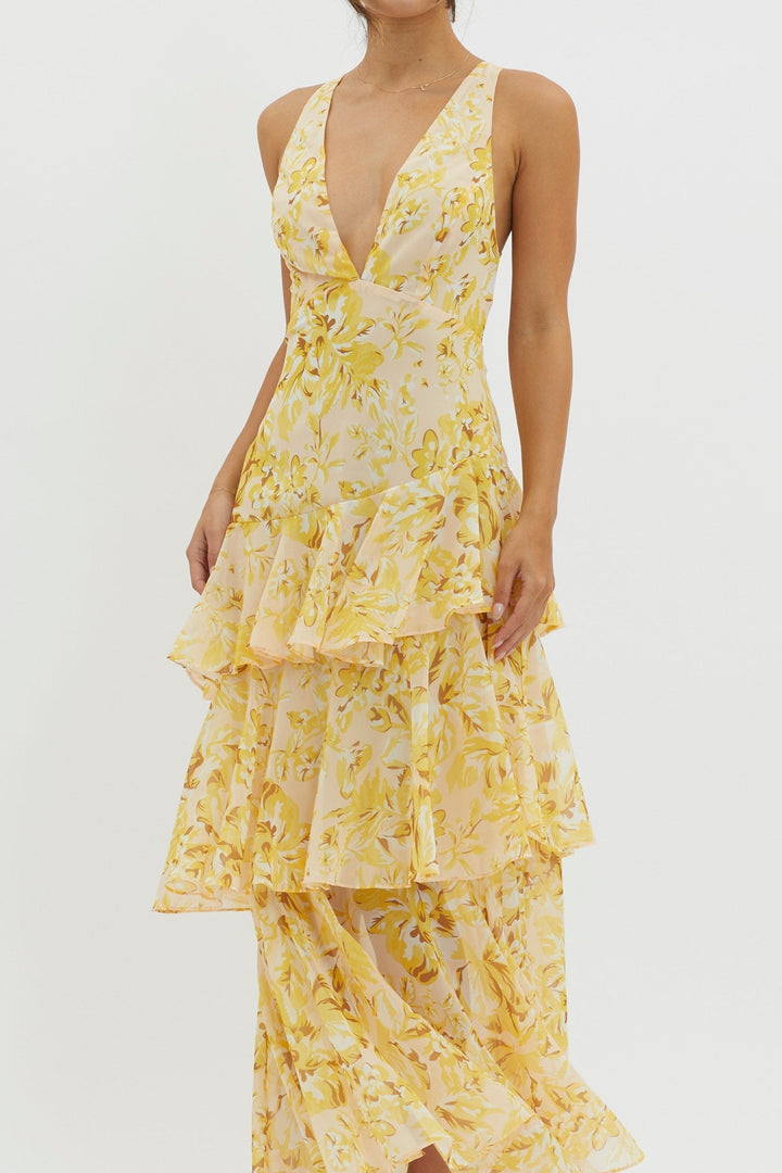 Faye™ | Bloom Shift Midi Kjole