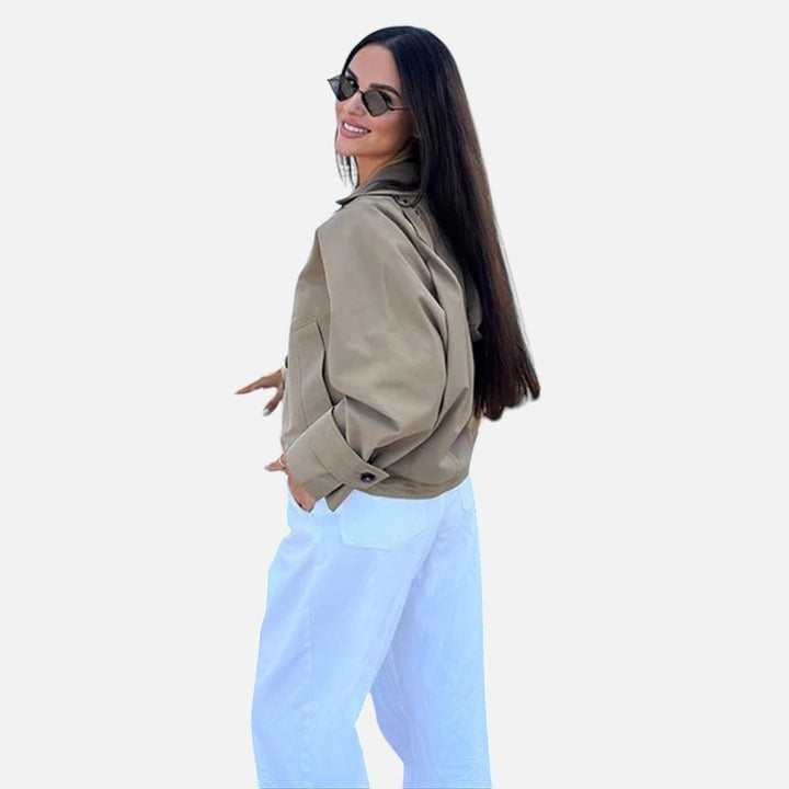 Mala™ | Komfort og Stil i Én Khaki Jakke