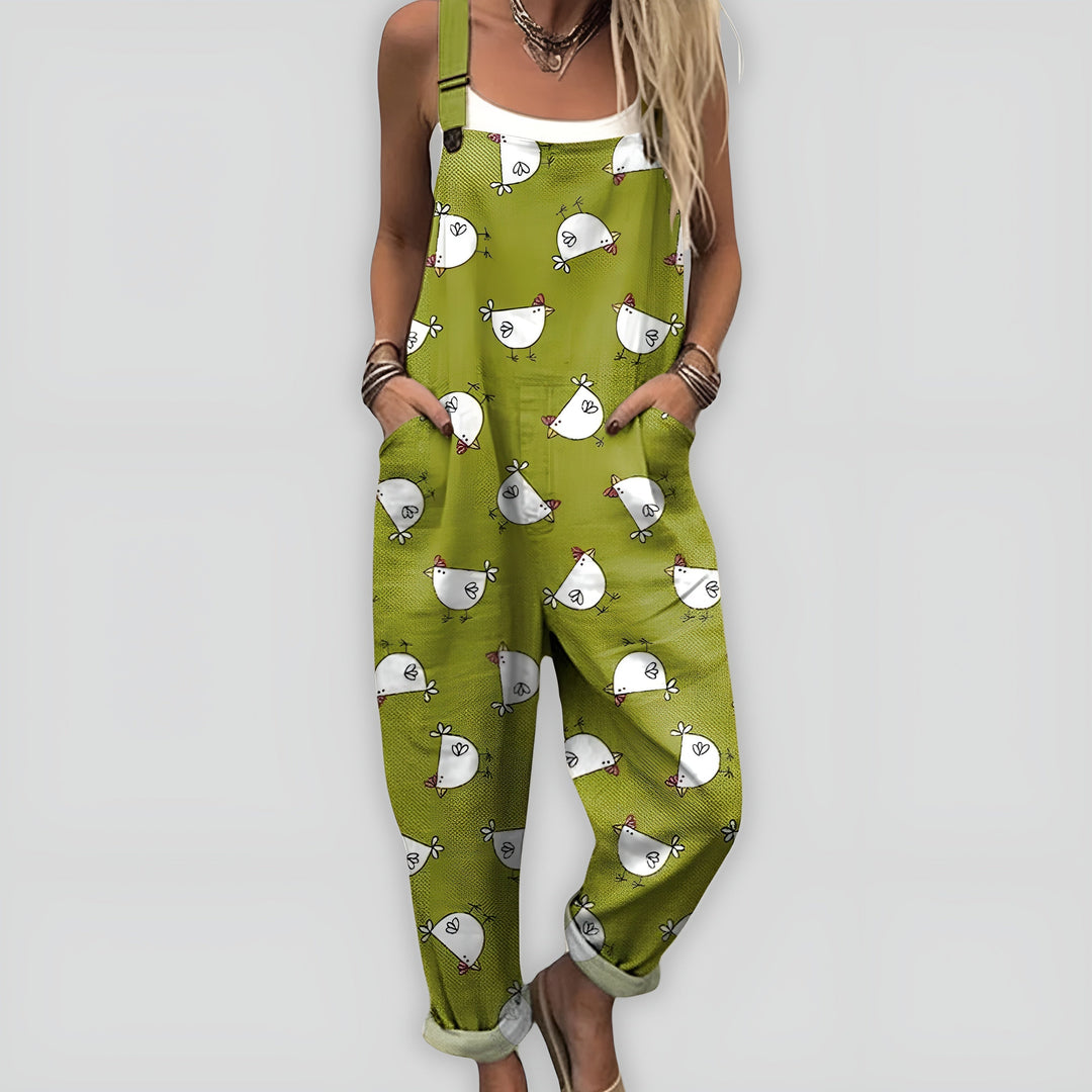 KajaKøbenhavn | Komfortabel og Stilfuld Jumpsuit med Løs Pasform