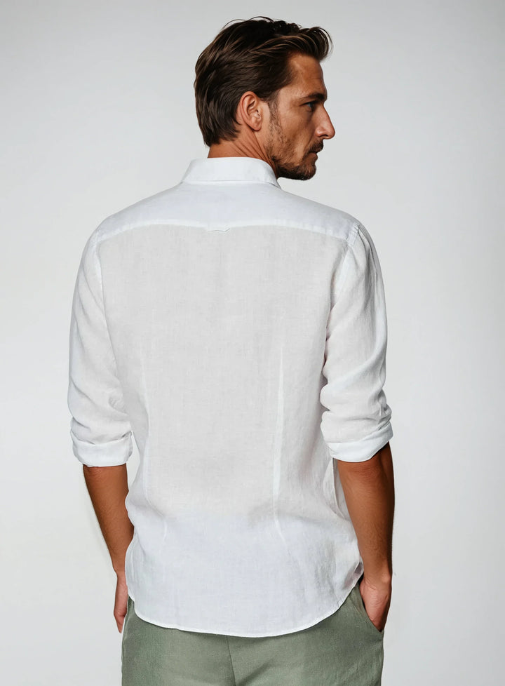 Essential Linned Skjorte - Hvid