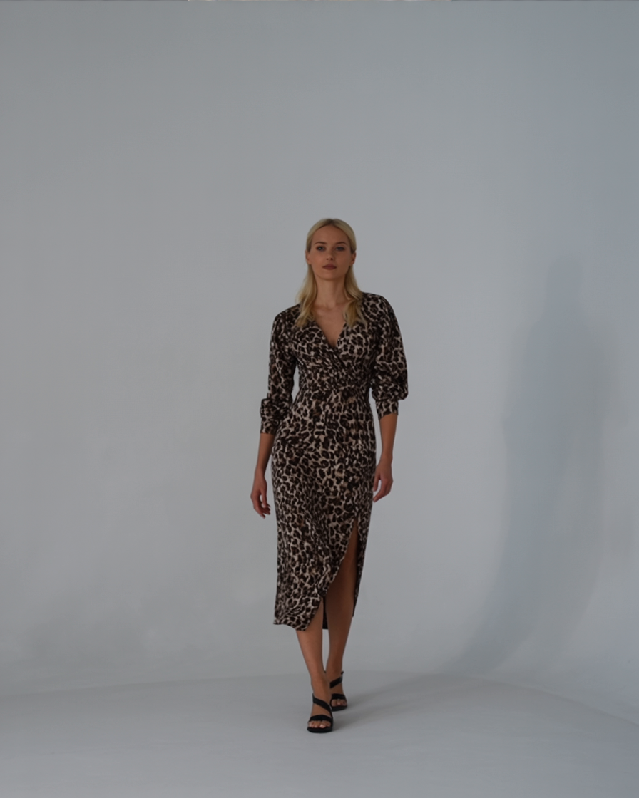 Stella | Leopard Maxikjole