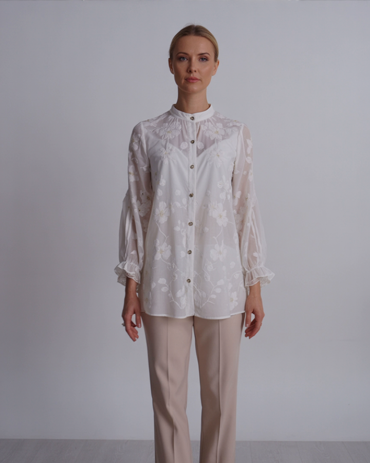 Emma – Let og Elegant Bomuldsbluse