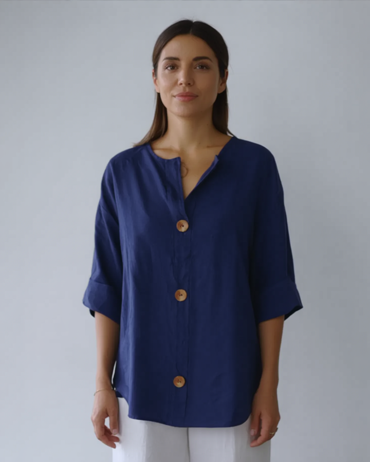 Nova™ | Afslappet linnedbluse til tidløs elegance