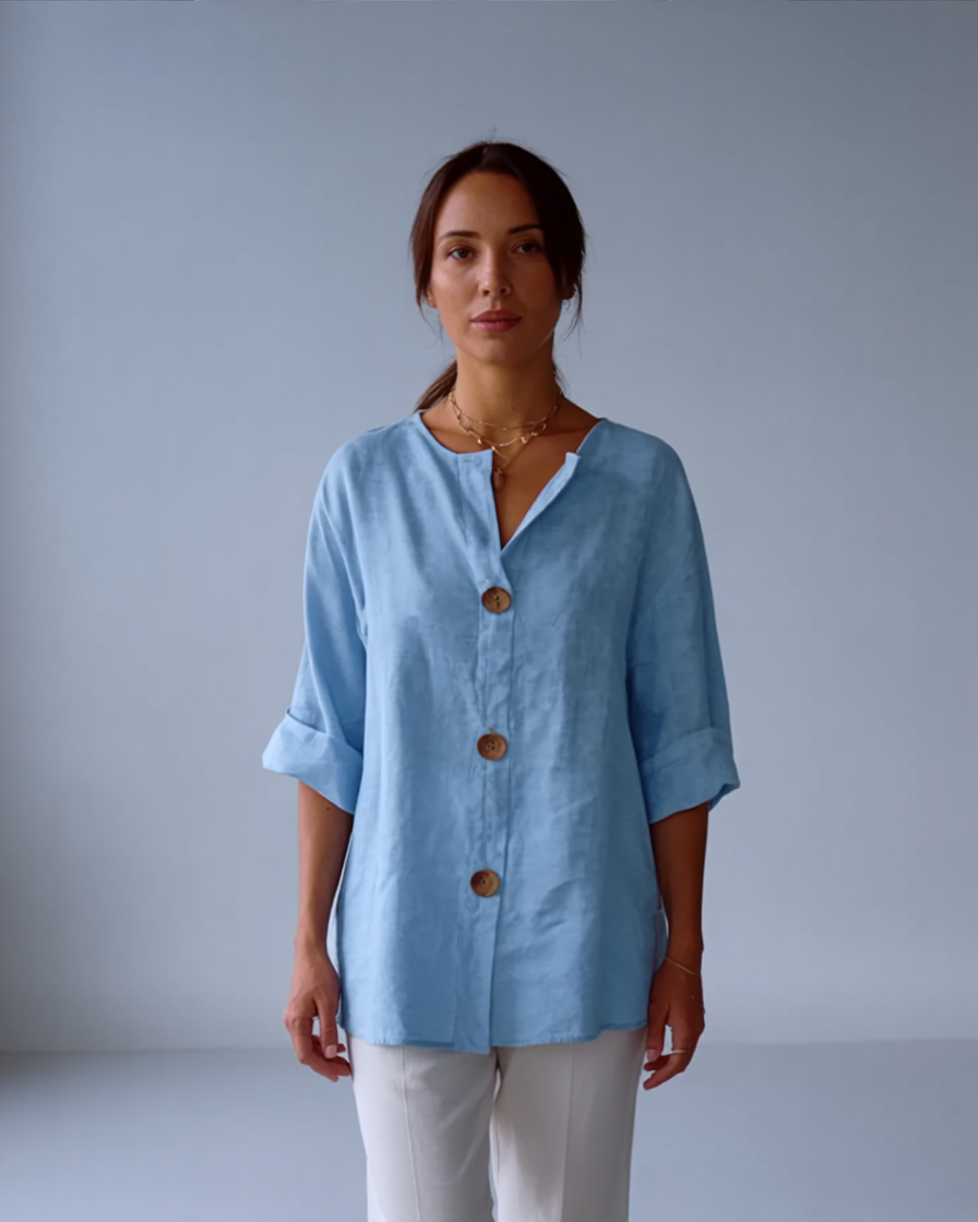 Nova™ | Afslappet linnedbluse til tidløs elegance