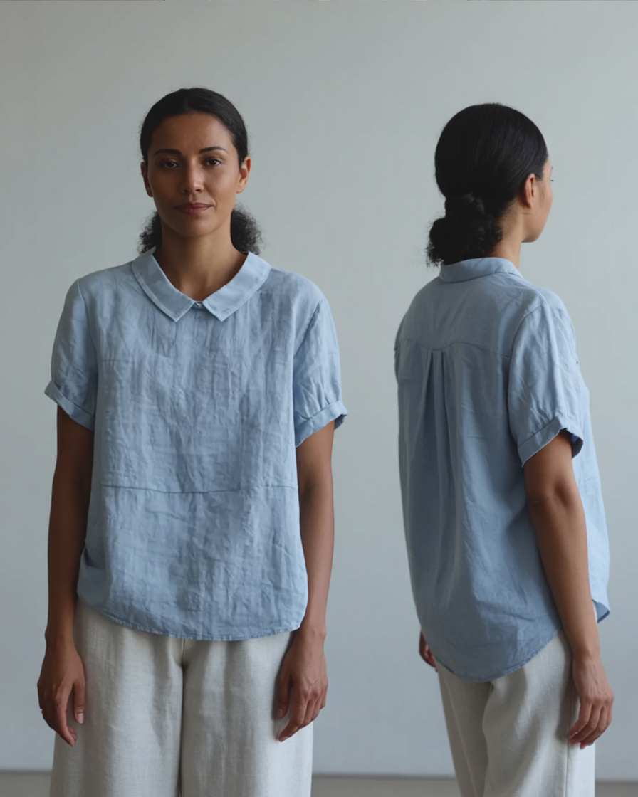 Amalie | Komfortabel bluse med krave