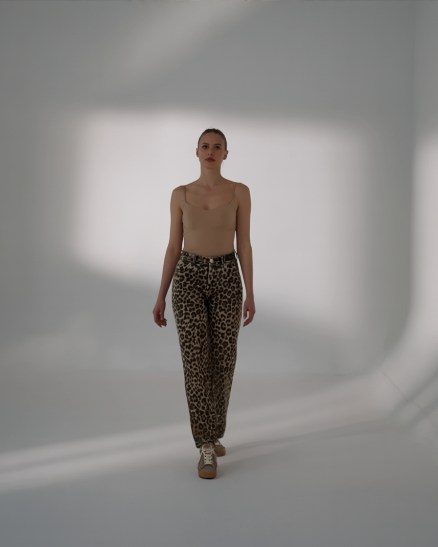 Nadine | Leopard udvidede bukser