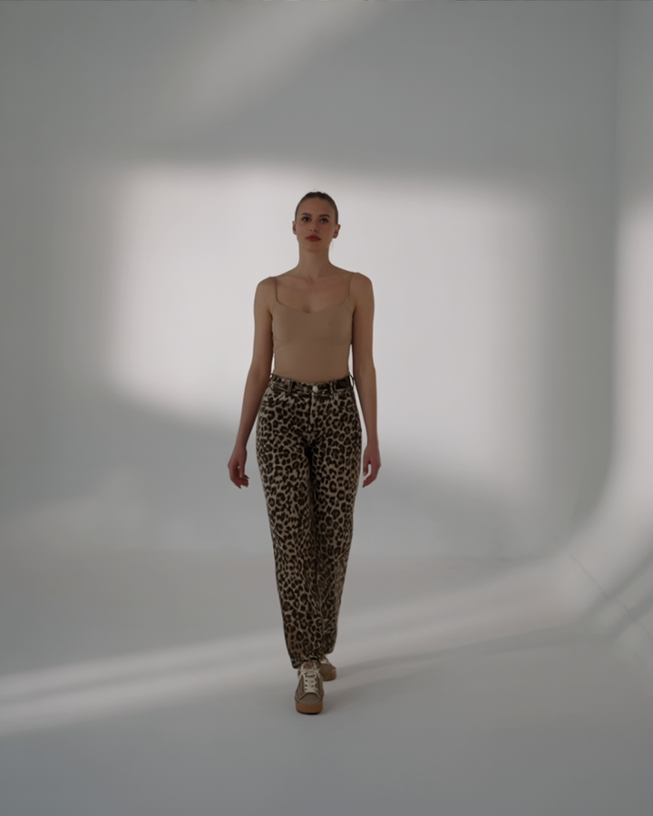 Nadine | Leopard udvidede bukser