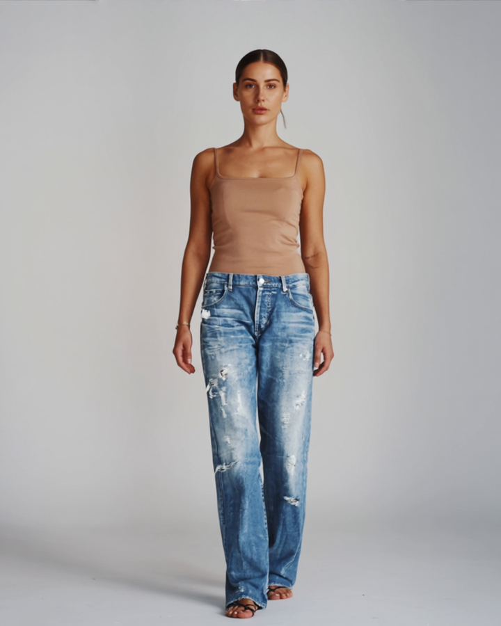 Mathilde | Slidte Wide-Leg Denim Jeans