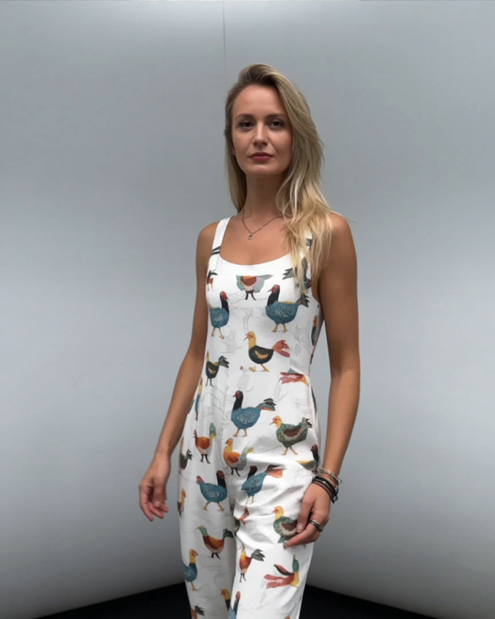 Kajakøbenhavn | Jumpsuit med afslappet, bredt benmønster