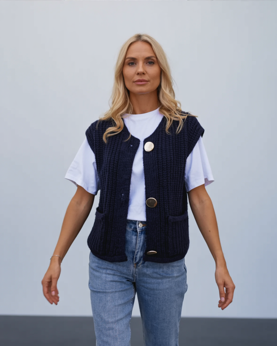 Fenja | Chic lagerstrikket vest