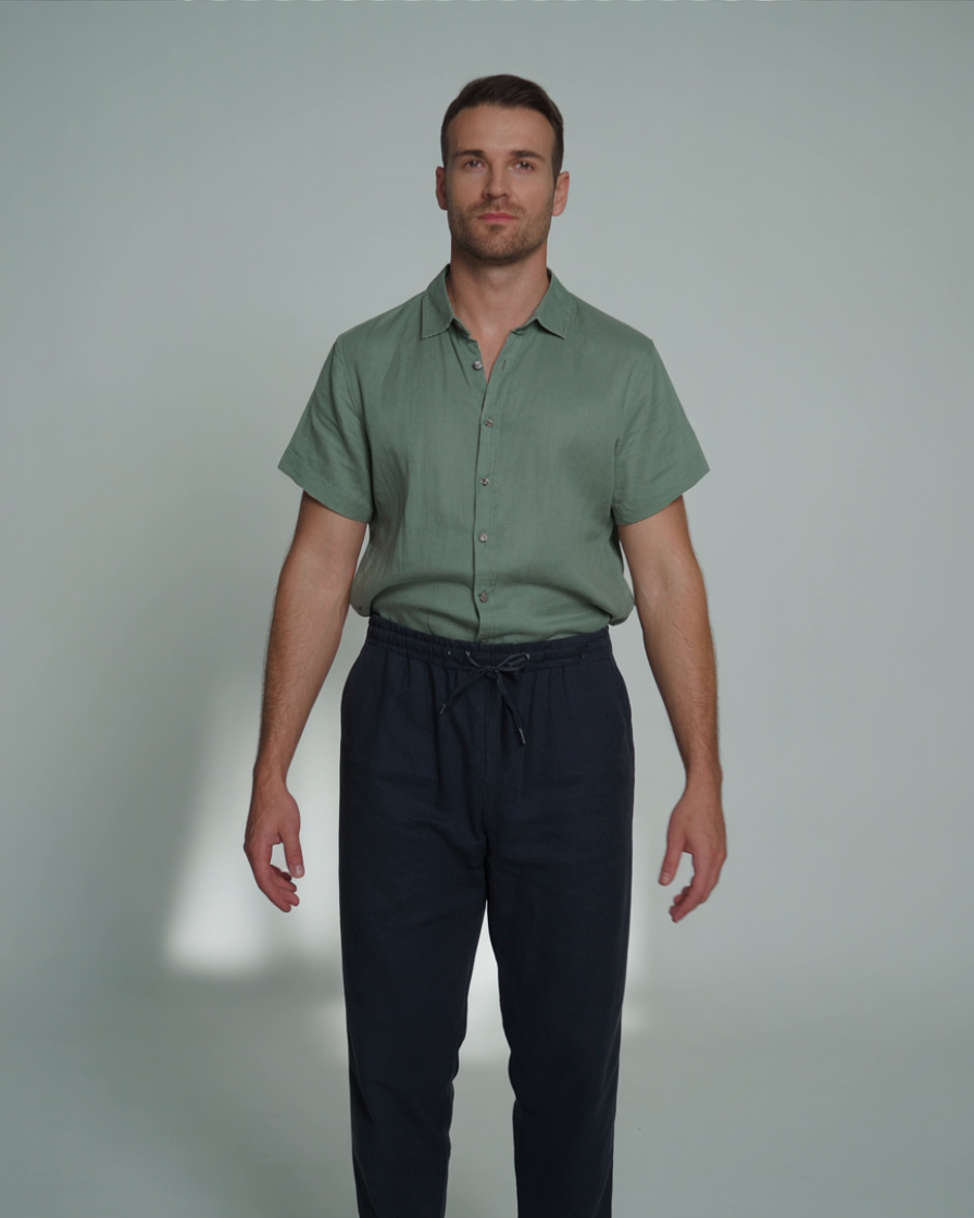 Frederik™ | Linned Combo Korte Mouw