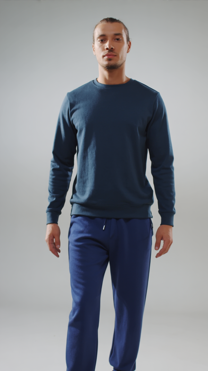 Forfinet Cashmere Bukser – Blå