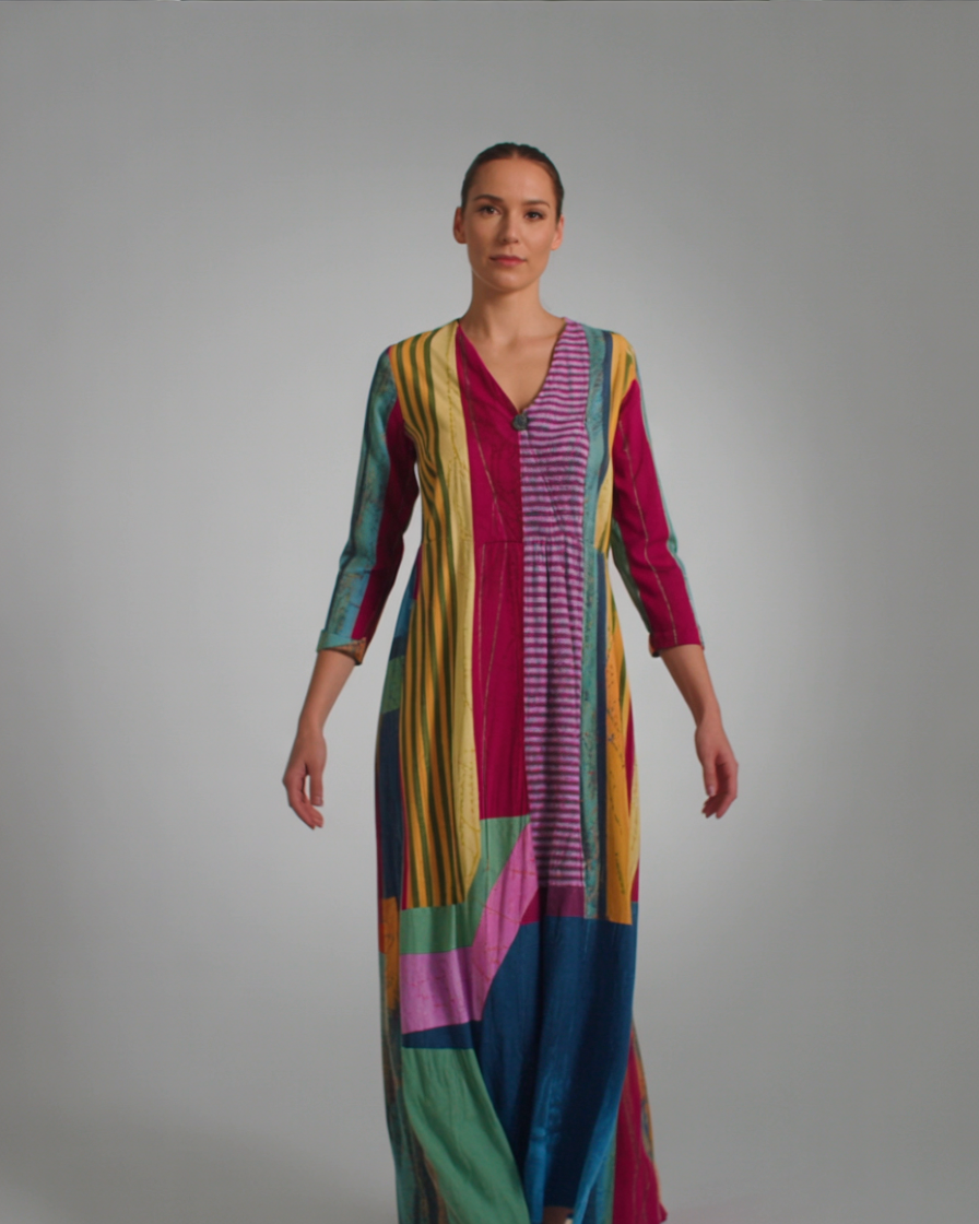 Gabriela™ | Elegant geometrisk kjole